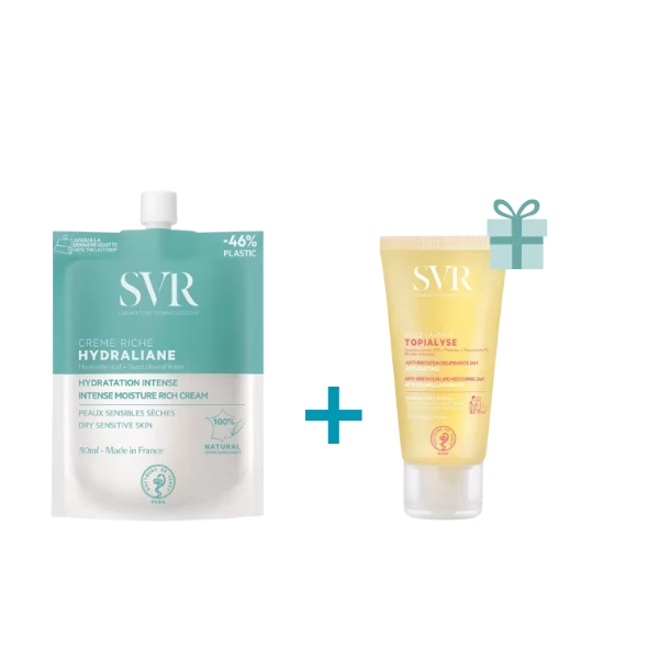 SVR HYDRALIANE CRÈME RICHE 50 ML + HUILE TOPIALYSE 55 ML OFFERTE