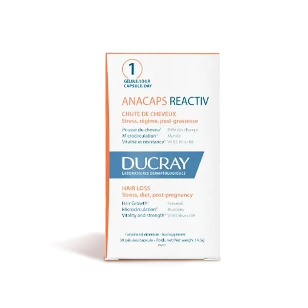 DUCRAY ANACAPS REACTIV CHEV ONGLES GELULES B/30
