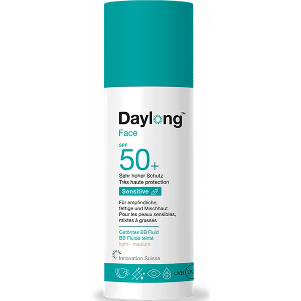 DAYLONG ECRAN SENSITIVE BB FLUIDE TEINTEE SPF50+ ANTI-BRILL PMG 50ML