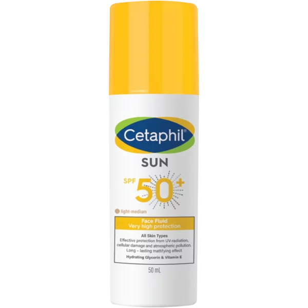 CETAPHIL ECRAN FACE FLUIDE TEINTE LIGHT-MEDIUM SPF50+ 50ML