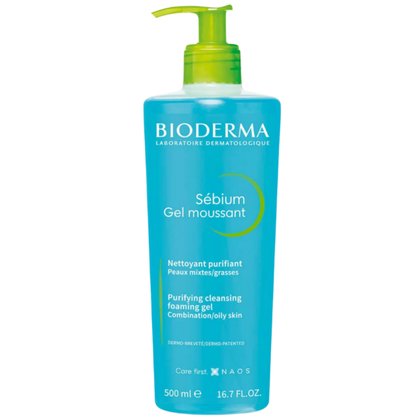 BIODERMA SEBIUM GEL MOUSSANT PMG POMPE 500ML
