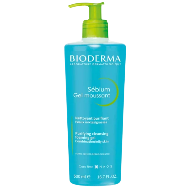 BIODERMA SEBIUM GEL MOUSSANT PMG POMPE 500ML