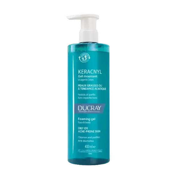 DUCRAY KERACNYL GEL MOUSSANT VISAGE/CORPS P/G 400ML
