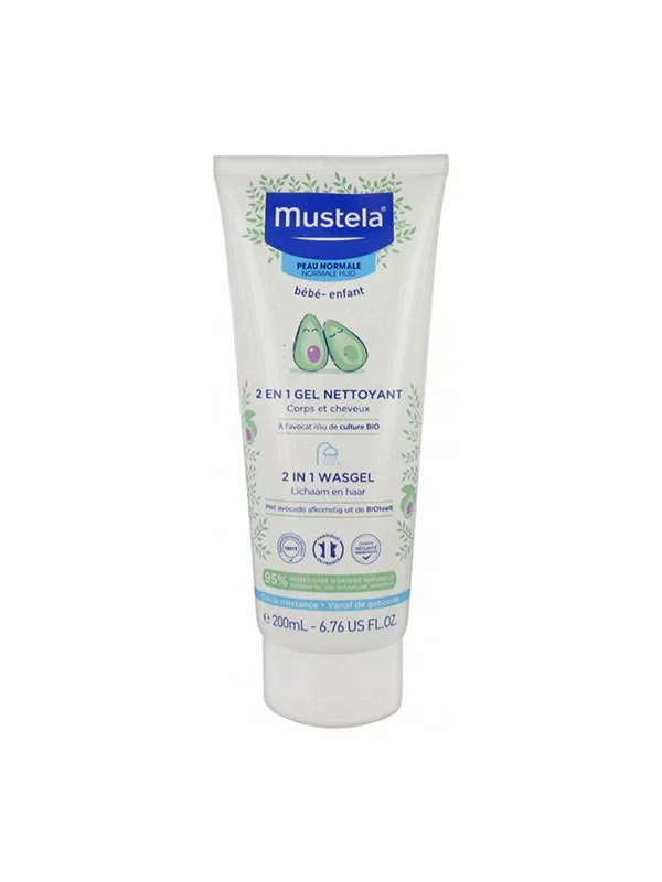 MUSTELA 2EN1 CH ET CORPS GEL NETT 200ML