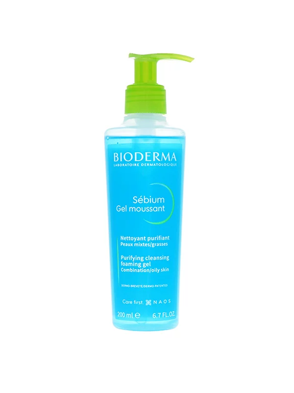 BIODERMA SEBIUM GEL MOUSSANT POMPE 200ML