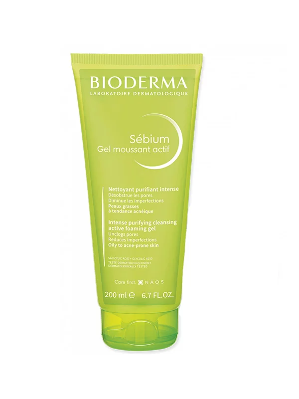 BIODERMA SEBIUM GEL MOUSSANT ACTIF P/G TUBE 200ML