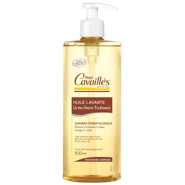 ROGE CAVAILLES DERMO U.H.T HUILE LAVANTE SURGRAS P/S ATOPOGNE 500ML