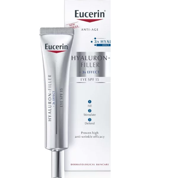 EUCERIN HYALURON-FILLER 3EFFECT CONTOUR YEUX 15ML SPF15 + TROUSSE CADEAU+LIVRAISON GRATUITE — 2