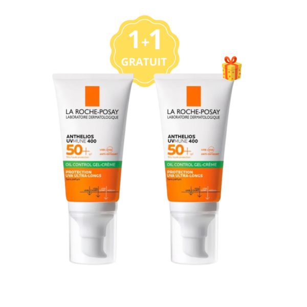 ANTHELIOS UVMUNE400 OIL CONTROL GEL CR INVISIBLE SPF50+ 50ML + 1 GRATUIT