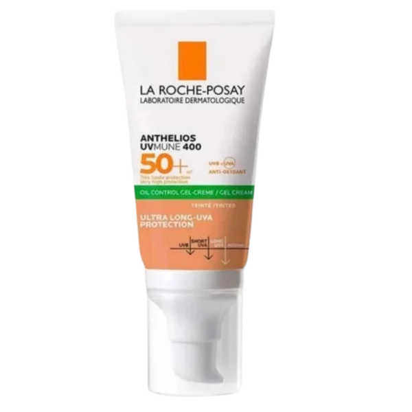 LA ROCHE-POSAY ANTHELIOS UVMUNE400 OIL CONTROL GEL-CR TEINTÉ SPF50+ 50ML