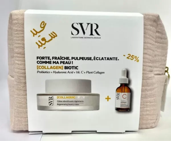 Pack SVR COLLAGEN BIOTIC CR + SVR AMPOULE ANTI-OX C+ trousse grat