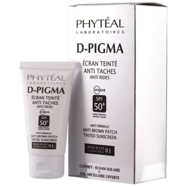 PHYTEAL DPIGMA COFFRET ECRAN TT BEIGE ECLAT SPF50+ 50ML +EAU MICELL GART 150ML