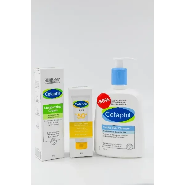 cetaphil routine peau sèche(ecran+créme+gel lavant) — 2