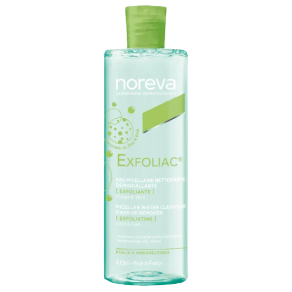 NOREVA EXFOLIAC EAU MICELL NETT DEMAQ VISAGE /YEUX 400ML