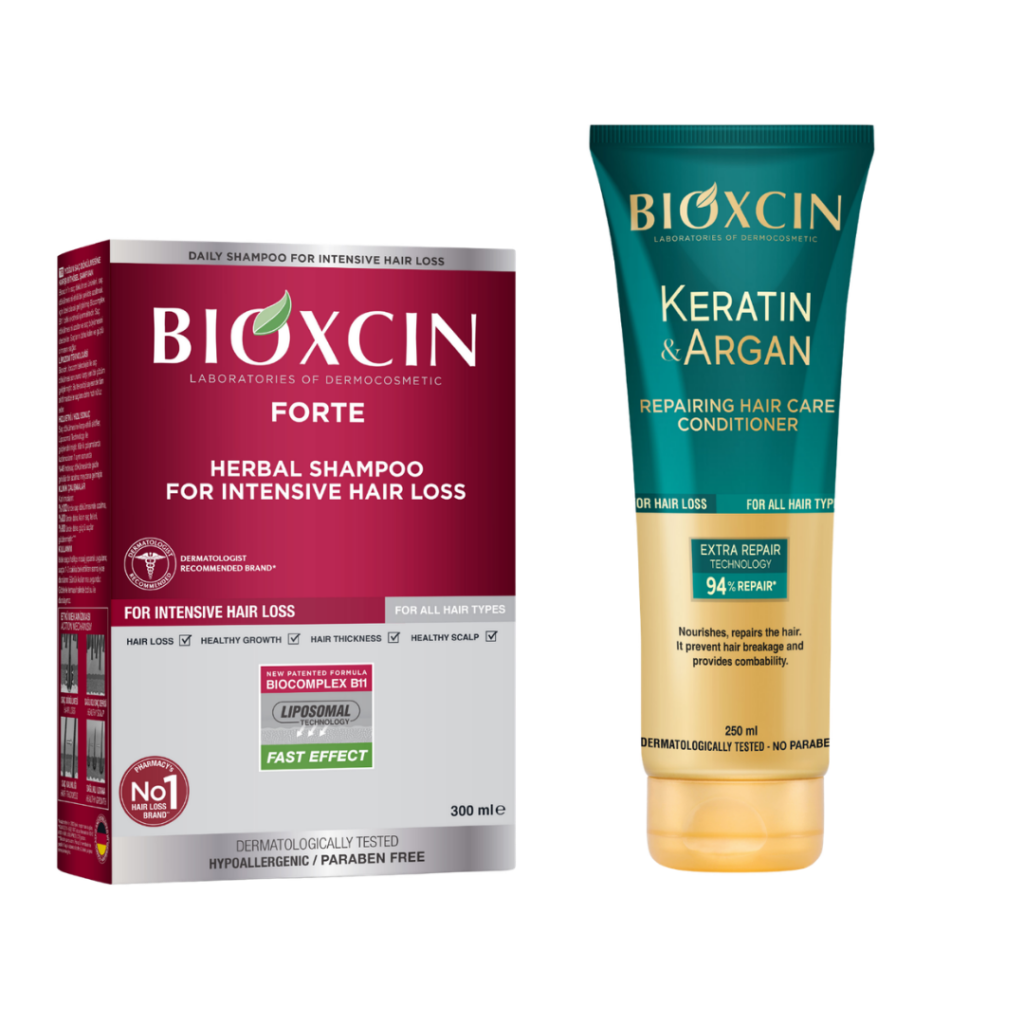 Bioxcine Pack Anti-Chute Forte avec Après-Shampooing à la Kératine et à l’Argan