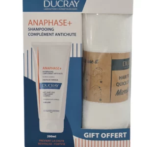 DUCRAY ANAPHASE+ SHAMP ANTI-CHUTE 200ML +SERVIETTE OFFERTE