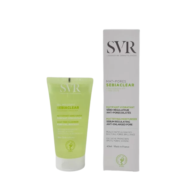 SVR SEBIACLEAR MAT+PORES 40ML + GEL SEBIACLEAR 55ML OFFERT — 2