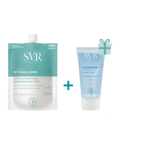 SVR HYDRALIANE CRÈME 50ML + GELÉE MOUSSANTE 55ML OFFERTE