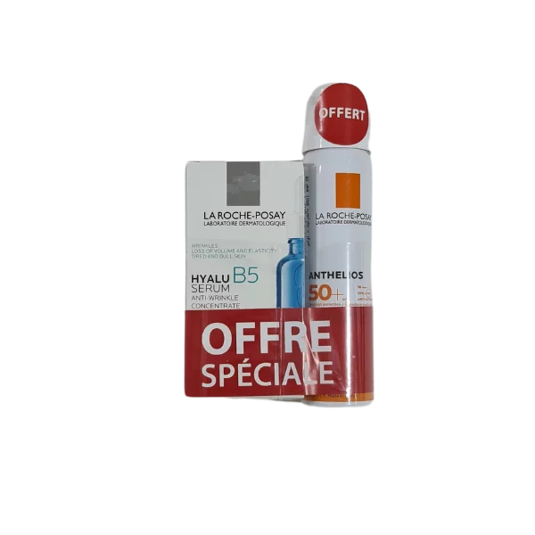 LA ROCHE POSAY HYALU B5 SERUM ANTI-RIDES 30ML+ANTHELIOS BRUME ANTI BRILLANCE SPF50 75ml OFFERT
