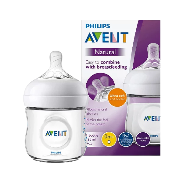 AVENT BIB PC NATURAL RESPONSE 0M+ 125ML