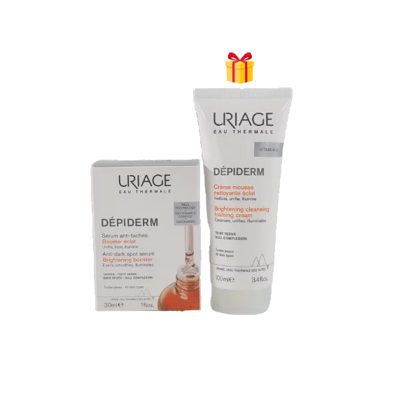 URIAGE DEPIDERM SERUM ANTI -TÂCHES 30ML+DEPIDERM MOUSSE NETT ECLAT 100ML OFFERT