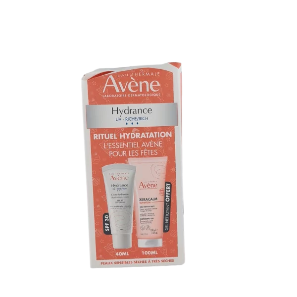 AVENE HYDRANCE UV CR RICHE 40ML+XERACALM GEL NETT P.S 100ML OFFERT