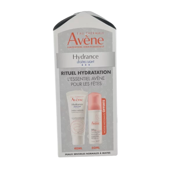 AVENE HYDRANCE CR LEGERE 40ML+MOUSSE NETT P.MIXTE 50ML OFFERT
