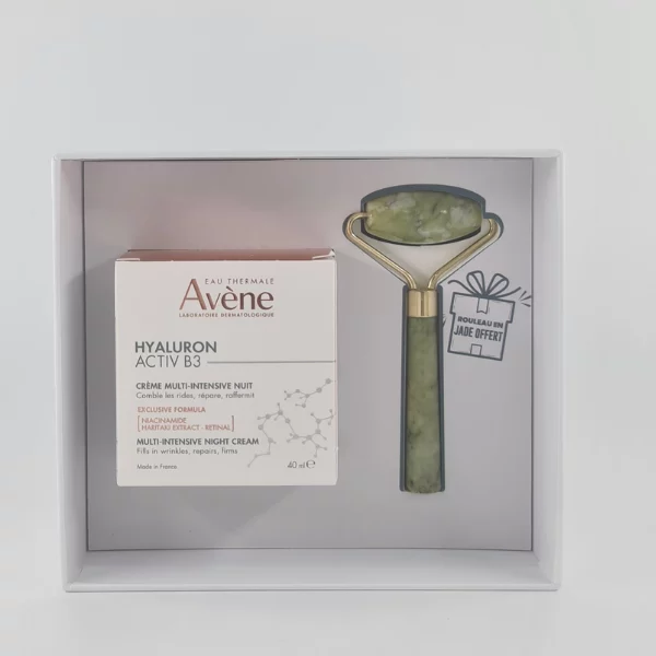 AVENE HYALURON ACTIV B3 CR NUIT ANTI-RIDES 40ML+ROULEAU EN JADE OFFERT — 2