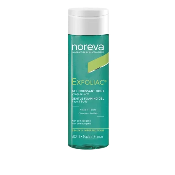 NOREVA EXFOLIAC GEL MOUSSANT DOUX 200ML