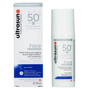 ULTRASUN  ECRAN FACE GEL ANTI-AGE ANTI-PIGMENT SPF50+ POMPE 50ML