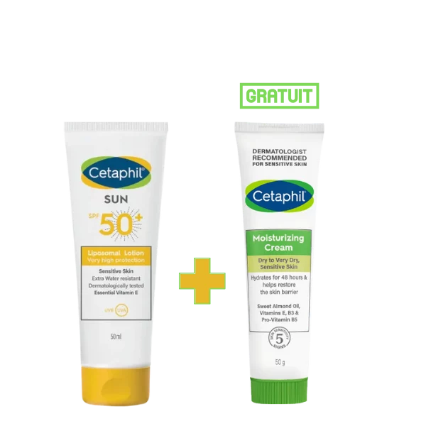 CETAPHIL LOTION LIPOSOMAL 50ML + CREME HYDRATANTE 50GR GRATUITE