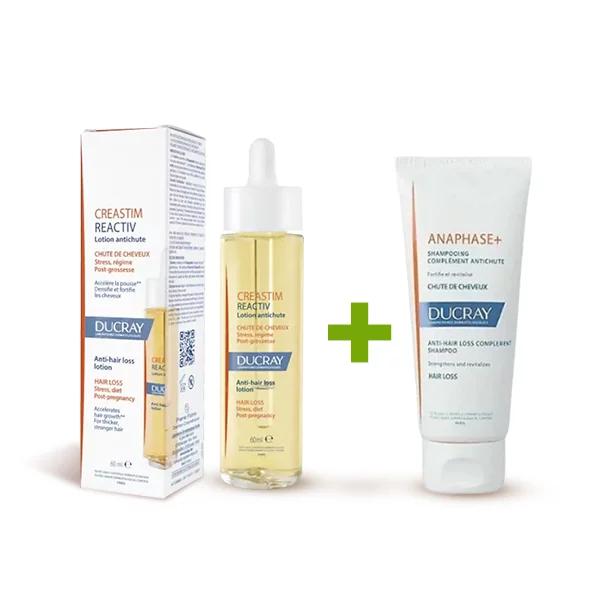 DUCRAY CREASTIM REACTIV LOTION 60ML+ANAPHASE+ SHAMP ANTI CHUTE 200ML