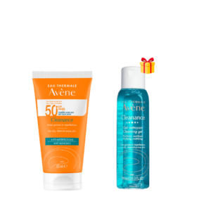 AVENE DUO ECRAN CLEANANCE P/G SPF50+ 50ML + GEL NETT 100ML OFFERT