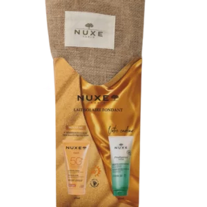 NUXE SUN LAIT FONDANTE SPF50 + PRODIGIEUX NEROLI DOUCHE  200ML & SAC OFFERTS