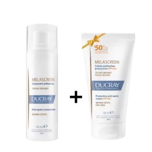 DUCRAY MELASCREEN CONCENTRÉ 30ML + CRÈME PROTECTRICE SPF50+ OFFERTE ANTI-TACHES