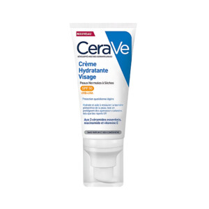 CeraVe Crème Hydratante Visage SPF50+ 52 ml – Peaux normales à sèches