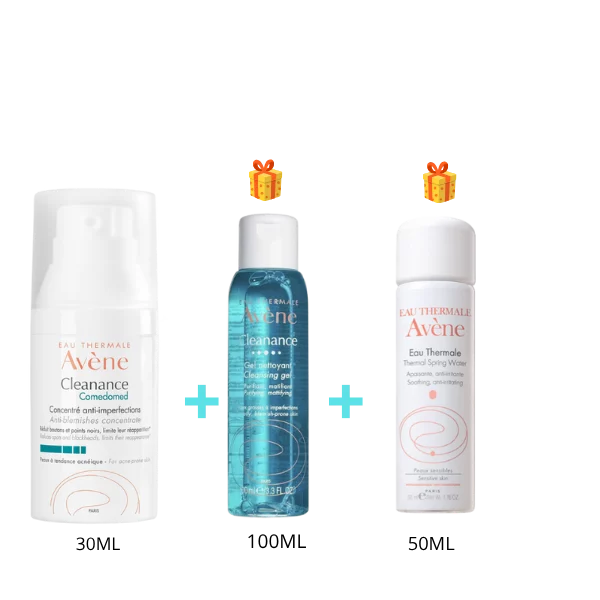AVÈNE CLEANANCE COMEDOMED CRÈME ANTI-IMPERFECTIONS + GEL NETTOYANT ET EAU THERMALE OFFERTS