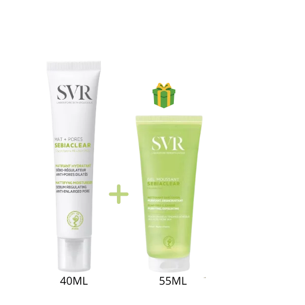 SVR SEBIACLEAR MAT+PORES 40ML + GEL SEBIACLEAR 55ML OFFERT
