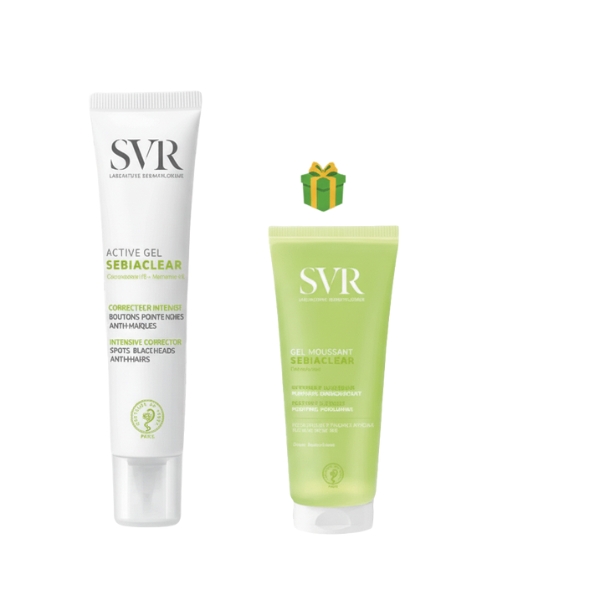 Pack SVR1 Pack SVR Sebiaclear Active Gel 40 ml + Gel nettoyant offert