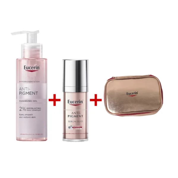 EUCERIN PACK ANTI PIGMENT SERUM DUO 30ML + GEL NETTOYANT 200ML+TROUSSE