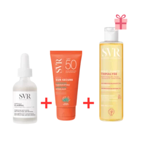 SVR PACK AMPOULE CLAIRIAL 30ML+ECRAN BLUR INV SPF50+ 50ML+ TOPIALYSE HUILE LAVANTE 200ML GRATUIT