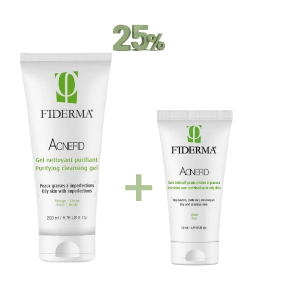 FIDERMA PACK ACNEFID GEL 200ML (-25%)+ SOIN INTENSIF 50ML (-25%)