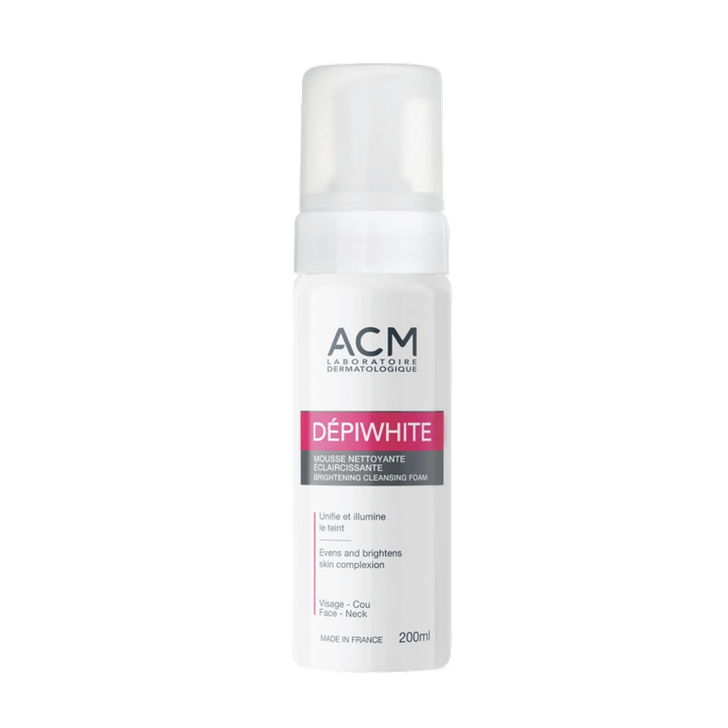 acm depiwhite mousse nettoyante eclaircissante visage 200ml