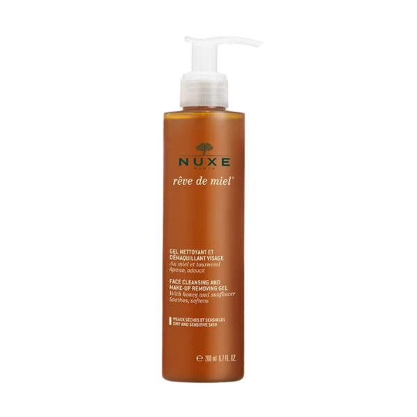 NUXE REVE DE MIEL GEL NETTYANT DEMAQUILLANT VISAGE 200ML