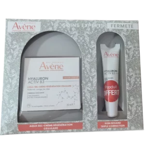 AVENE COFFRET HYALURON ACTIV B3 AQUA GEL CR 50ML+ SOIN REGARD 15ML OFFERT