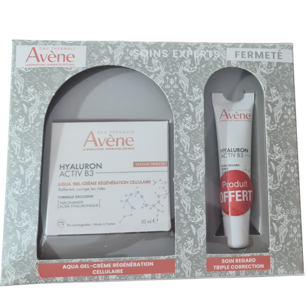 AVENE COFFRET HYALURON ACTIV B3 AQUA GEL CR 50ML+ SOIN REGARD 15ML OFFERT