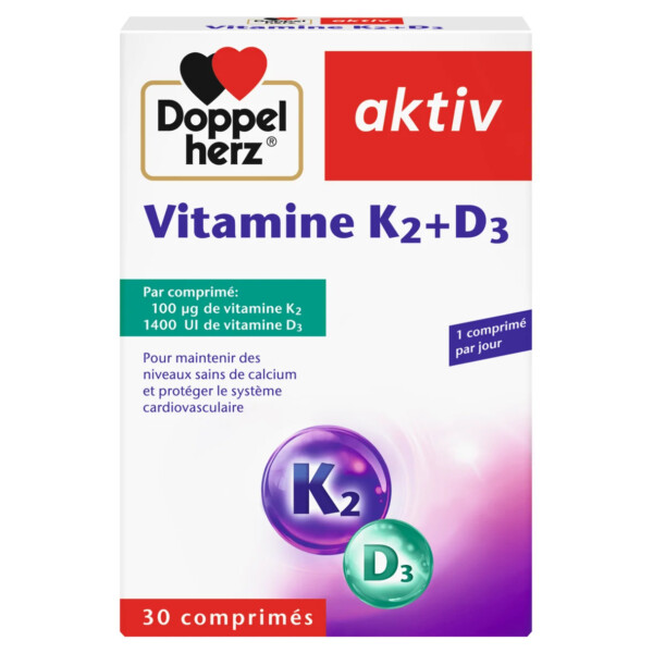 AKTIV VITAMINE K2 + D3 - 30 COMPRIMÉS