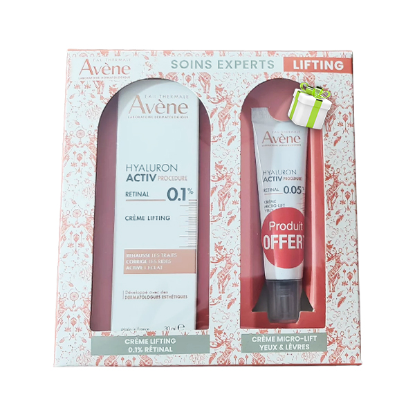 AVENE COFFRET HYALURON ACTIV RETINAL 30ML + MICRO LIFT YEUX 15ML OFFERT
