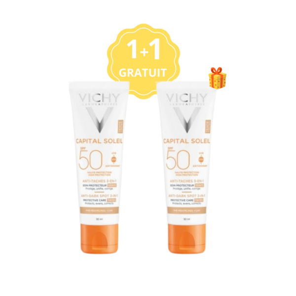 VICHY ECRAN ANTI TACHES 3EN1 TEINTE SPF50+ 50ML+1 GRATUIT