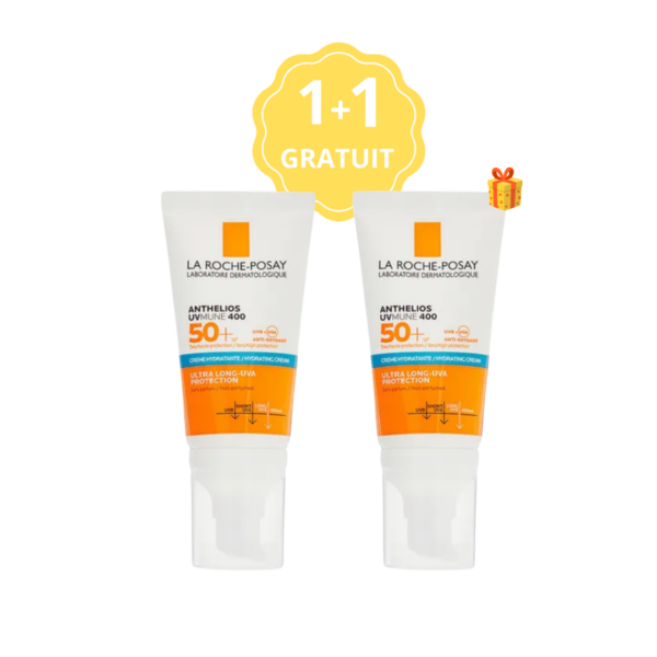 ANTHELIOS UVMUNE400 ECRAN CR HYDRA INVISIBLE SPF50+ P/S 50ML+1 GRATUIT